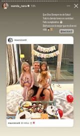 El distante mensaje de Wanda Nara a Mauro Icardi en su cumpleaños