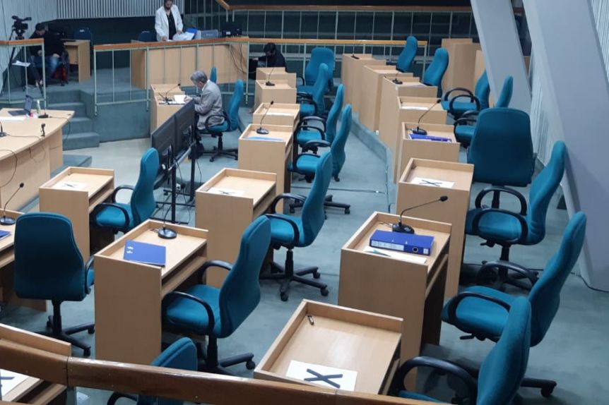 La Legislatura suspendió la sesión de hoy por el corte de luz