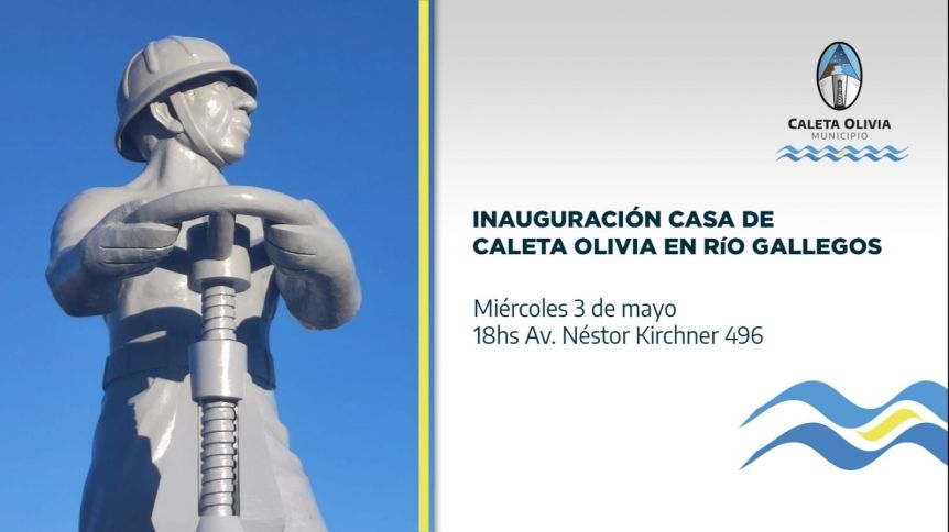 Caleta Olivia inaugura su casa en la capital provincial