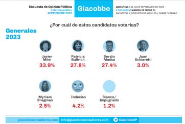 ¿Se desinfla la dolarización?: Qué dice la última encuesta que además mide a candidatos