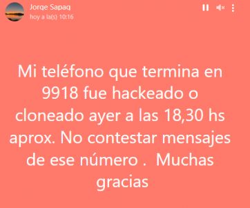 Hackearon el celular del exgobernador, Jorge Sapag