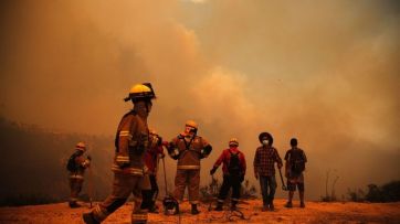 Impresionantes imágenes de los incendios en Chile con un saldo de 122 muertos