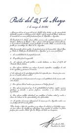 Las diez puntos del Pacto de Mayo que propuso el Presidente con rediscusión de la Coparticipación
